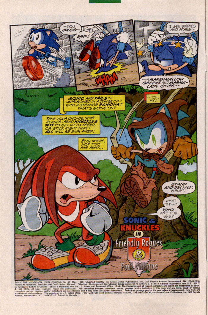 Sonic The Hedgehog (1993) issue 58 - Page 3