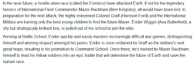Official Plot, Synopsis, storyline, Ender's Game