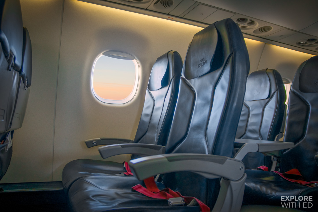 Seat layout on KLM City Hopper