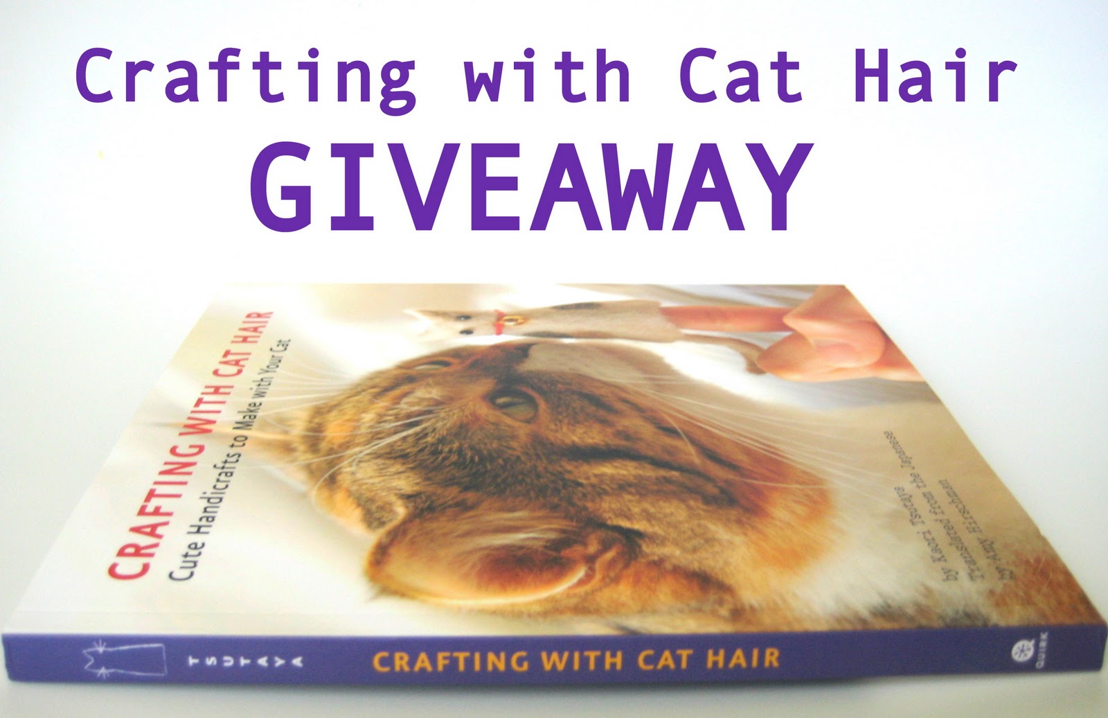Book Review& GIveaway Crafting with Cat Hair DIY Before It's News