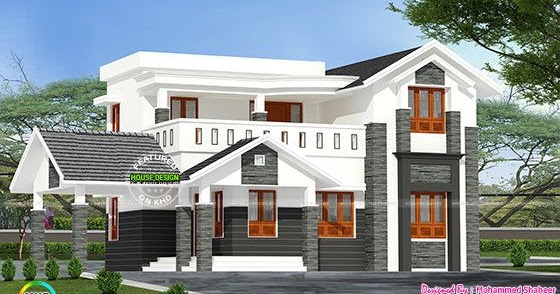 244 square yard modern 4 bedroom home - Kerala home design ...