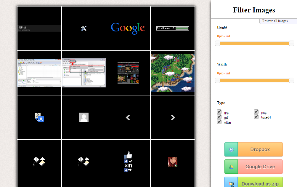 Chrome外掛，一次打包下載網頁上想要的圖片(可過濾篩選)，Image Downloader Plus！(擴充功能)