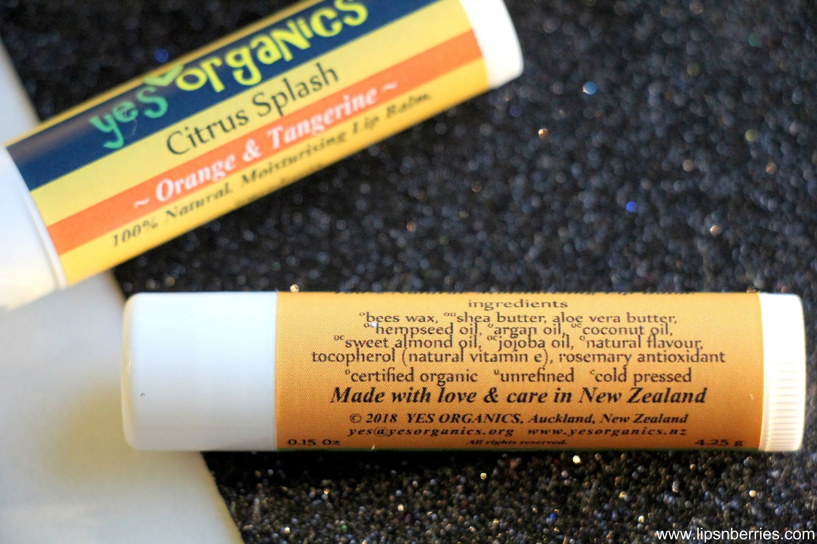 Yes Organics Lip Balms Review LIPS n BERRIES