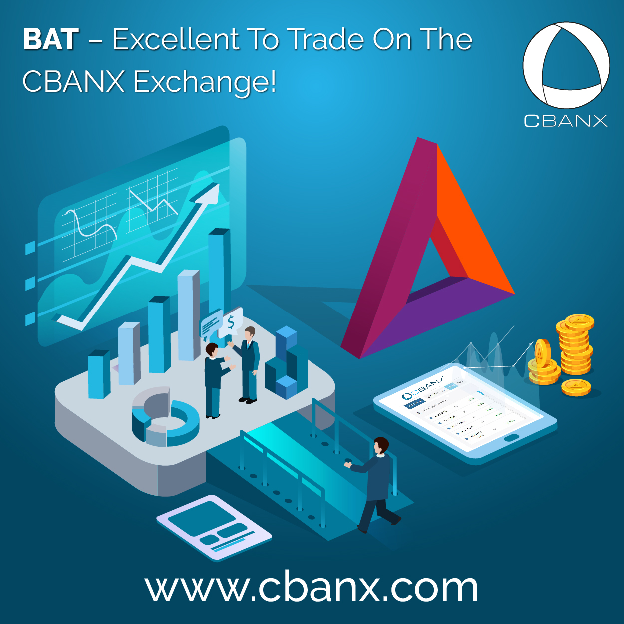 CBANX Cryptocurrency Trading Platform Bitcoins Exchange BAT