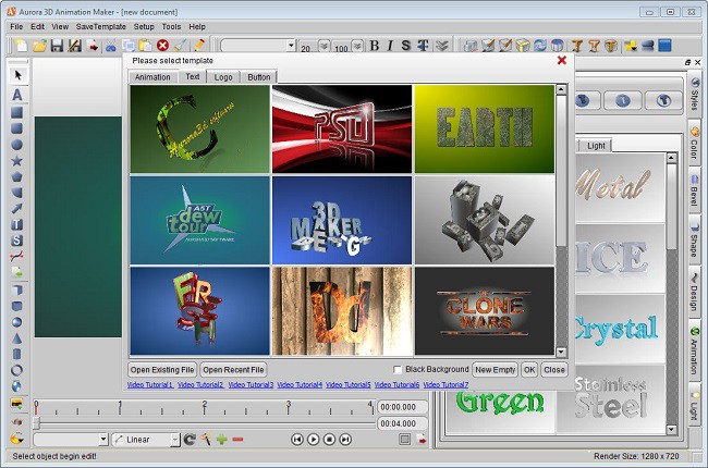 Aurora 3D Animation Maker Review & Specifications - Free Download