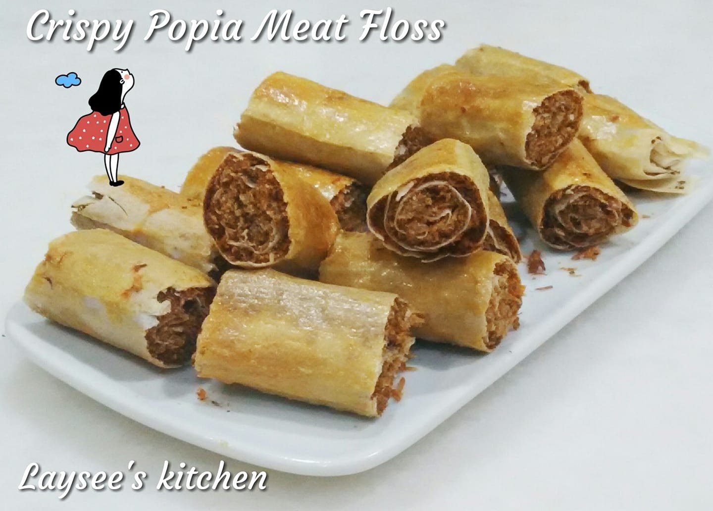 CRISPY POPIA MEAT FLOSS ROLLS