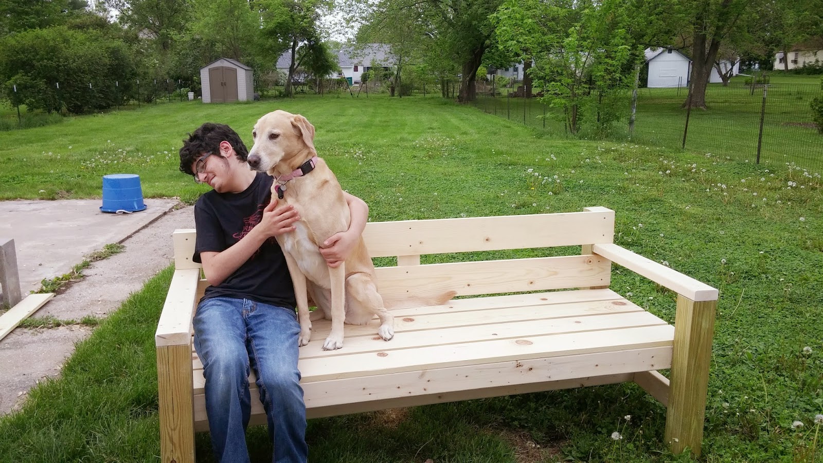 Get Building Caren Build a Modern Park Bench