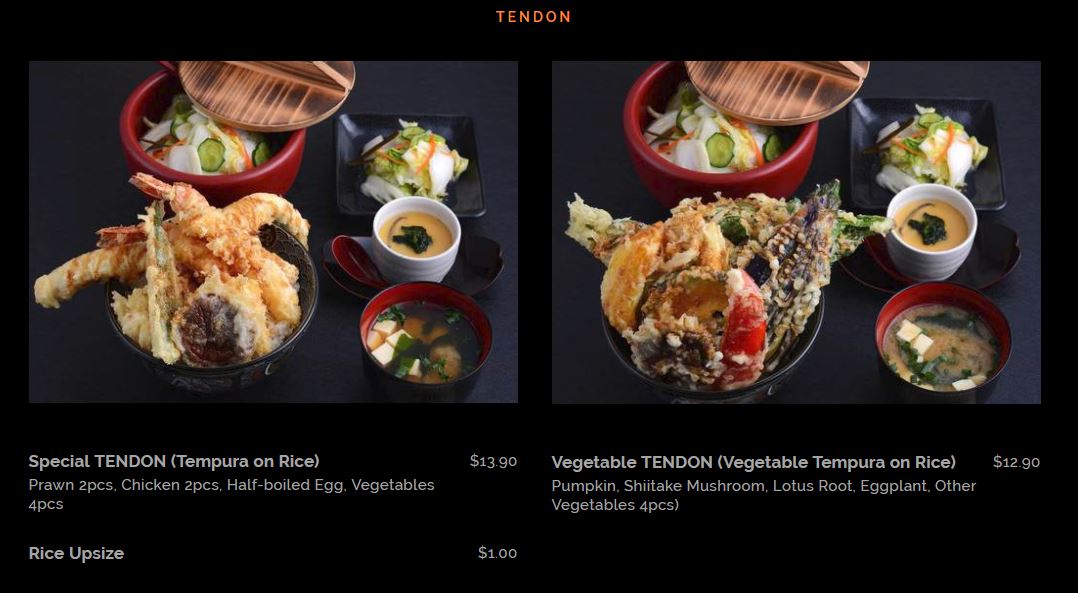 Melon Journey Tendon Ginza Itsuki (Japanese Dining) Tanjong Pagar