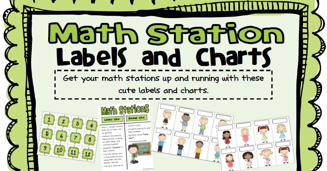 Peterson s Pad Math Station Labels And Charts