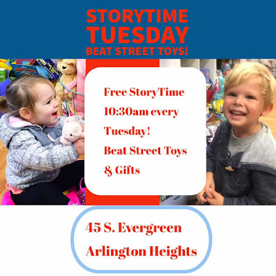 Story time at Beat Street in Arlington Heights