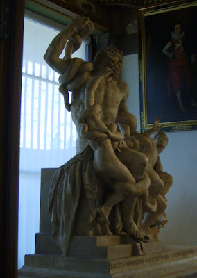 Voyage à Florence, Galerie des Offices, Florence, Laocoon et ses fils, Méduse, grotesques, Botticelli, le Caravage, Sculptures, 