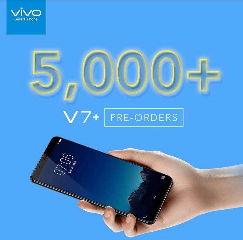 Vivo Philippines Received More Than 5000 V7+ Pre-orders
