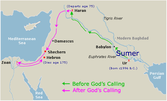 Abrahams Journey Map 