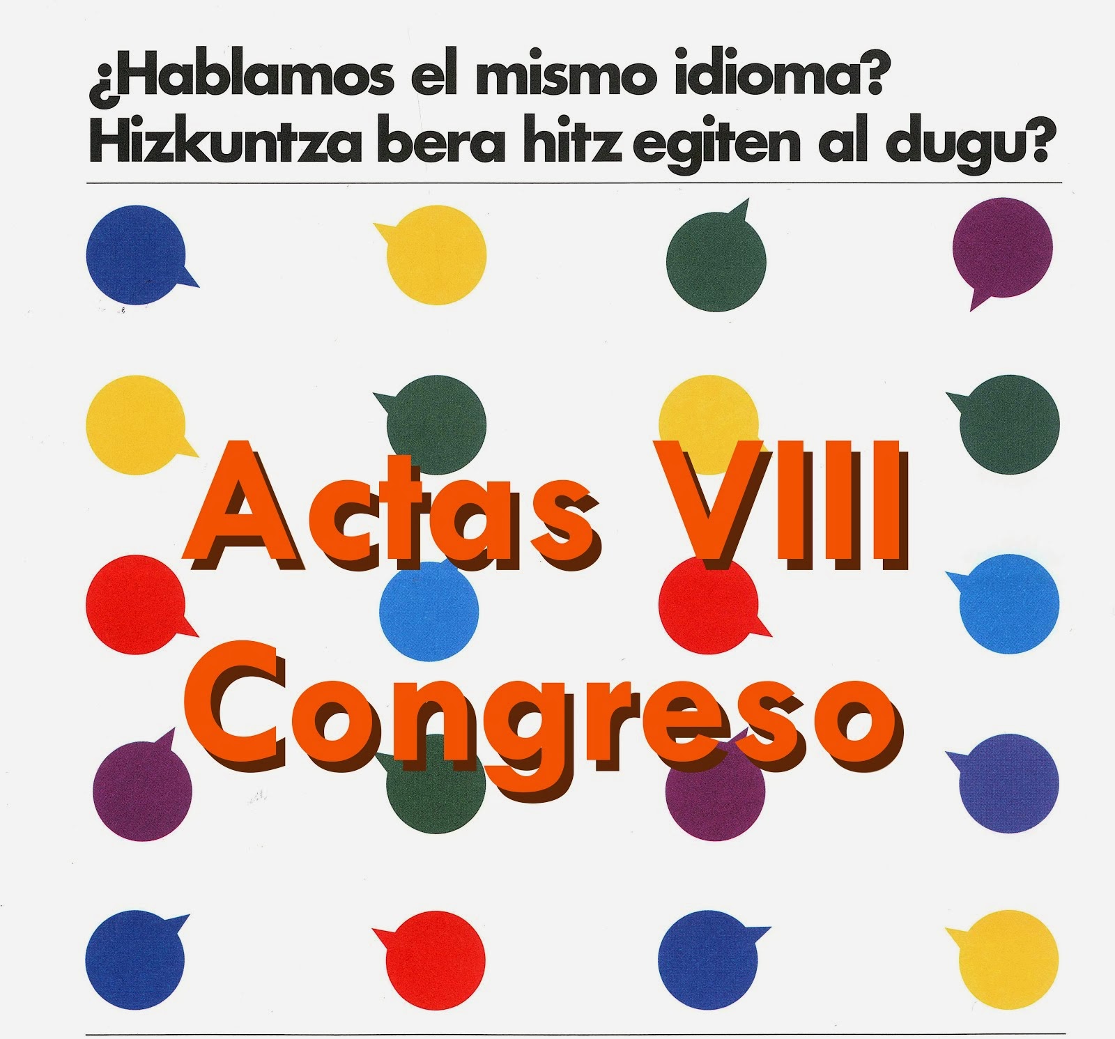 Actas VIII Congreso EEOOII