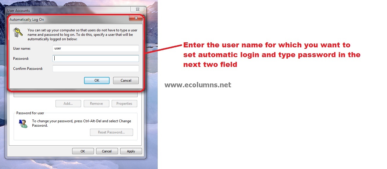 How to Enable Windows 7 Auto Login Feature in 6 Steps? eColumns