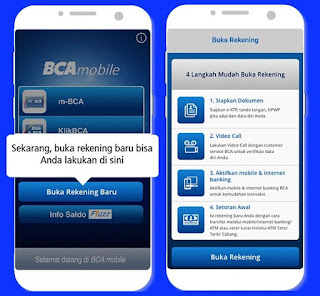 Cara Buka Rekening Bank BCA Lewat Ponsel