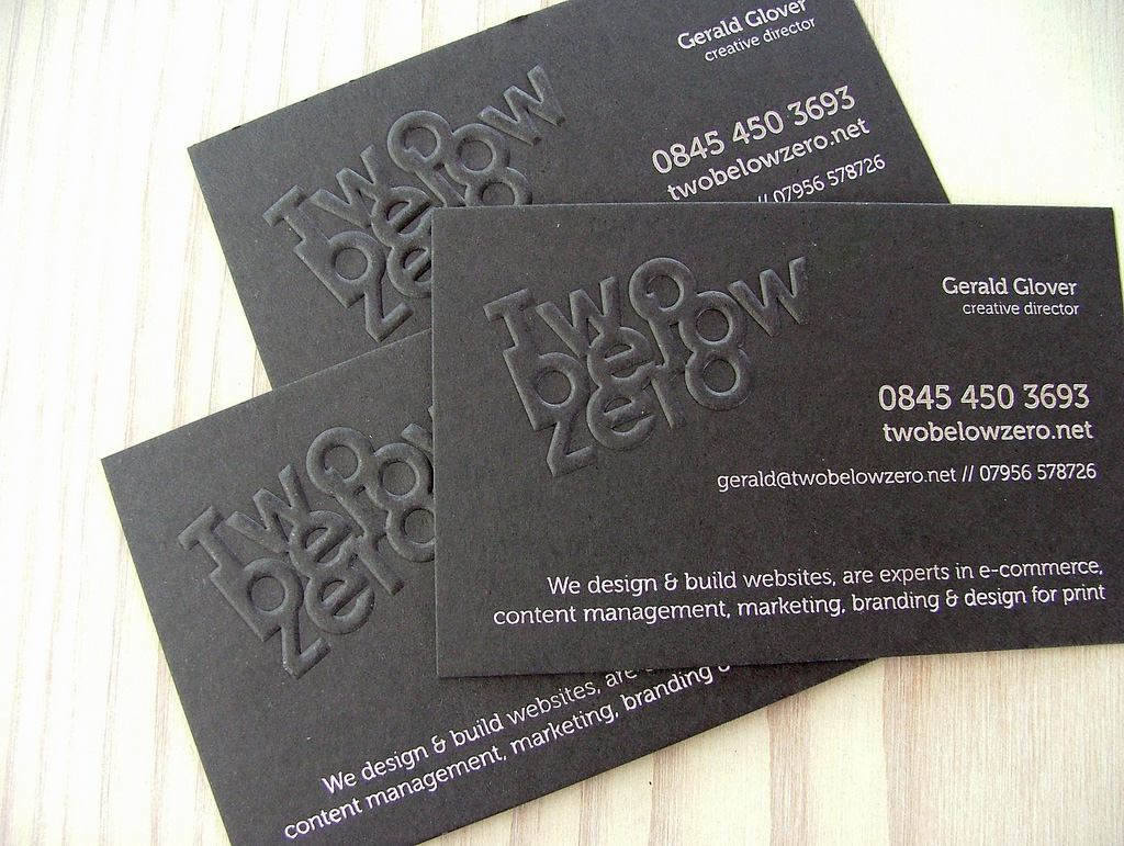 Embossed Business Cards Business Card Tips