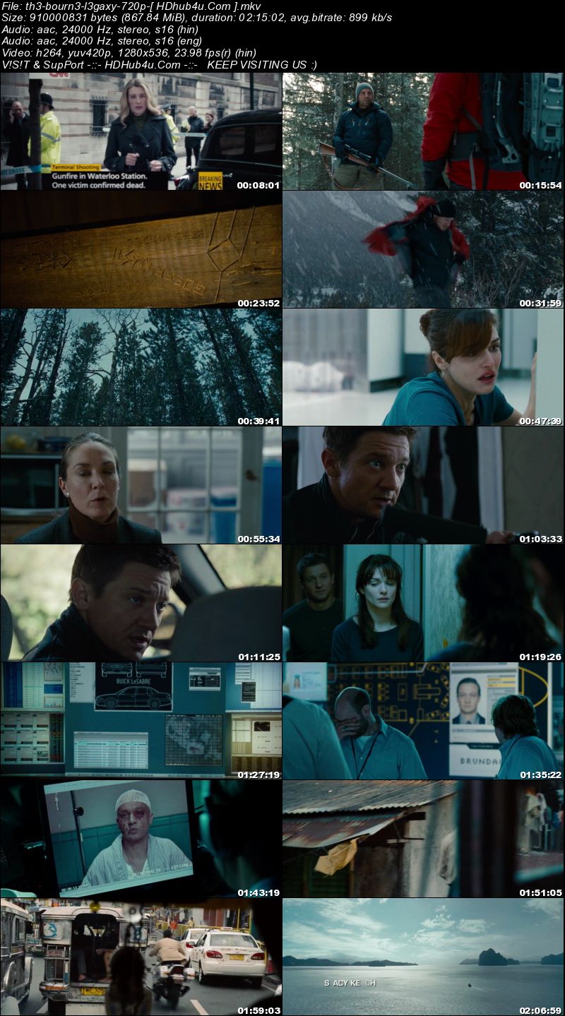 The Bourne Legacy 2012 Hindi Dual Audio 480p BRRip 400Mb Download