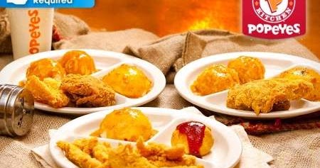Popeyes Louisiana Kitchen: Fried Chicken Set Meal + Soft Drink from RM6.80. Halal | comicsahoy.com