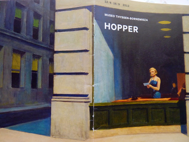 Folleto de Hopper en el Museo Thyssen 