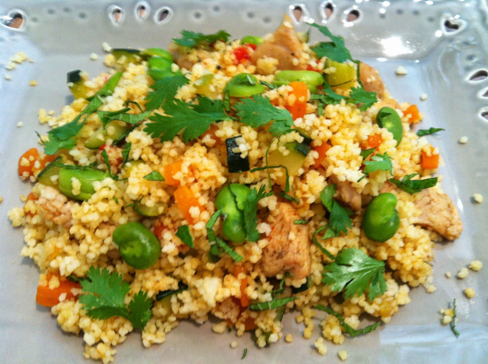 SEMOULE DE COUSCOUS POULET ET EPICES CHAUD OU FROID