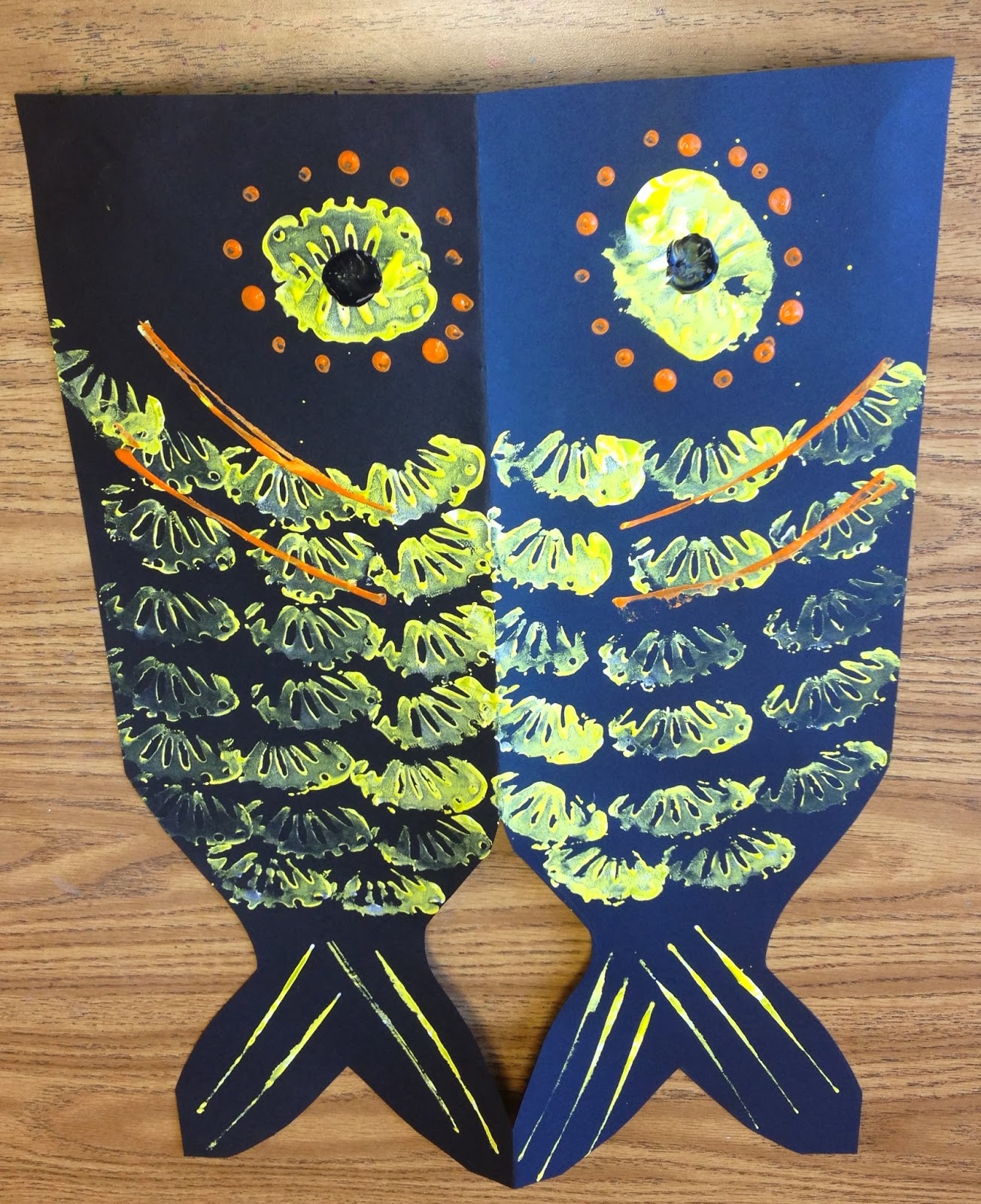 Mrs. Smith's Creatvity Lab : 1st Grade - Japanese Fish Kites