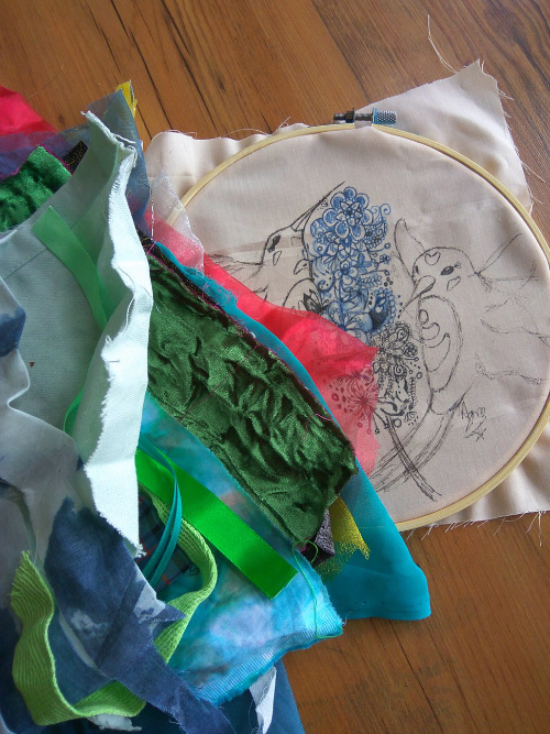 Hummingbirds - Repair Patches & Embroidery - Green Issues by Agy