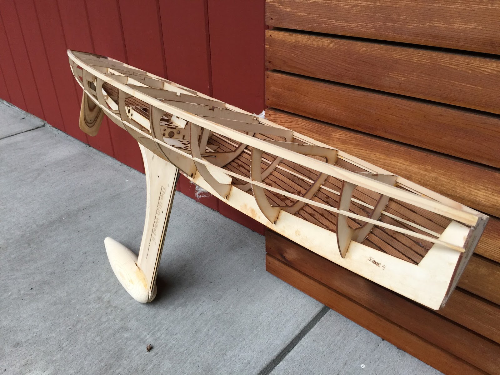 Sun Wind II Wooden RC Sailboat Test Hull Complete!