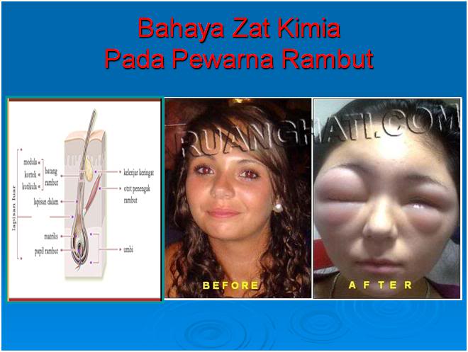 Hasil gambar untuk bahaya menggunakan cat rambut