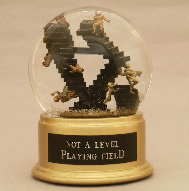 Not A Level Playing Field snowglobe