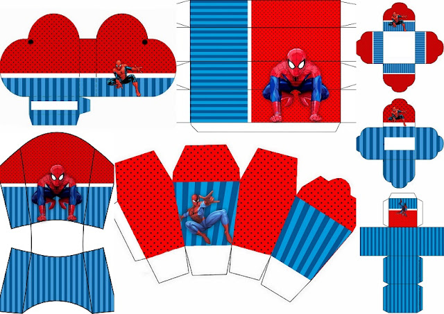 Spiderman Party: Free Printable Boxes. - Oh My Fiesta! for Geeks