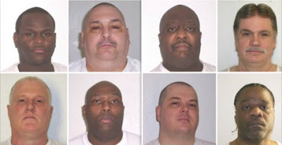 Executions have been set for (top row, from left) Kenneth Williams, Jack Jones Jr., Marcell Williams, Bruce Earl Ward, and (bottom row, from left) Don Davis, Stacey Johnson, Jason McGehee and Ledelle Lee.