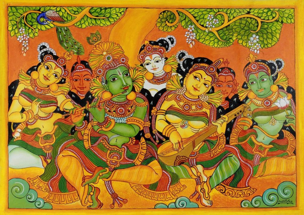 Ciri khas seni rupa yang berkembang di india banyak dipengaruhi oleh