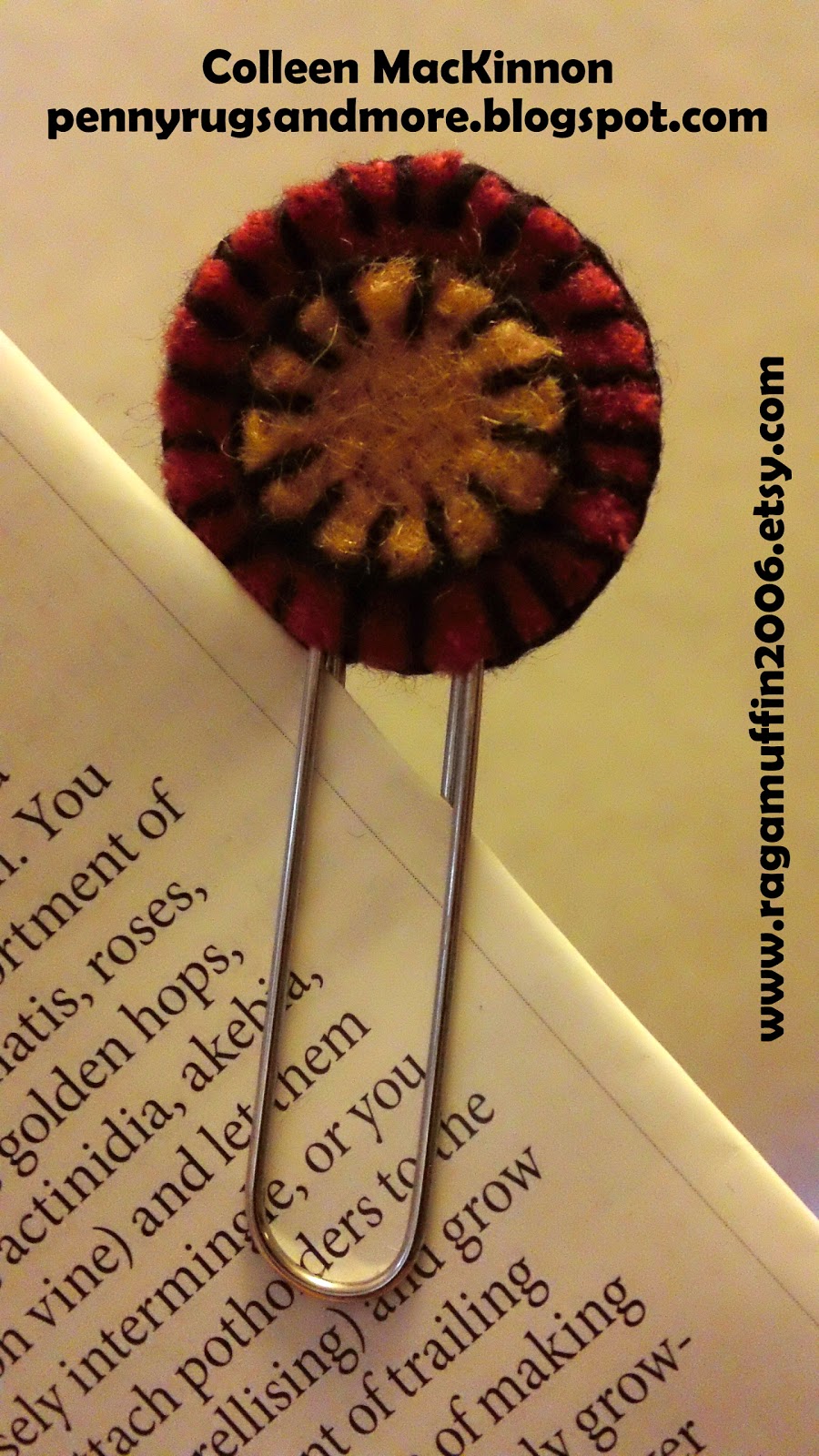 Penny Rugs and More Penny Rug Bookmark Tutorial