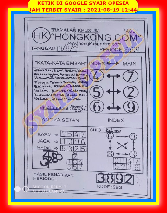 Syair Hk 19 Agustus 2021 Kode Syair Sgp Syair Hk Syair Sydney 2021