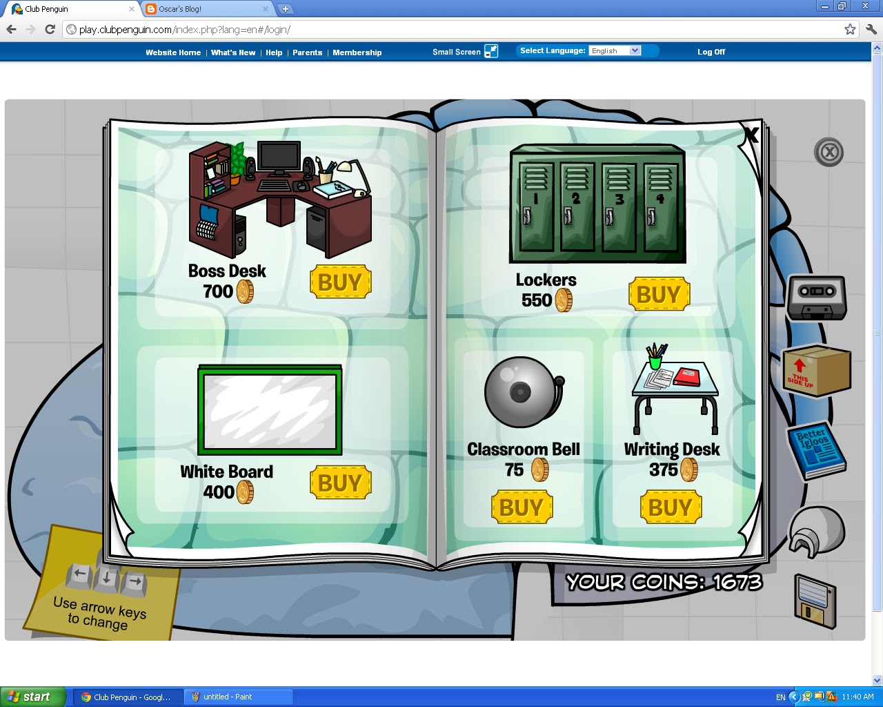 Oscar's Blog! New Furniture Penguin