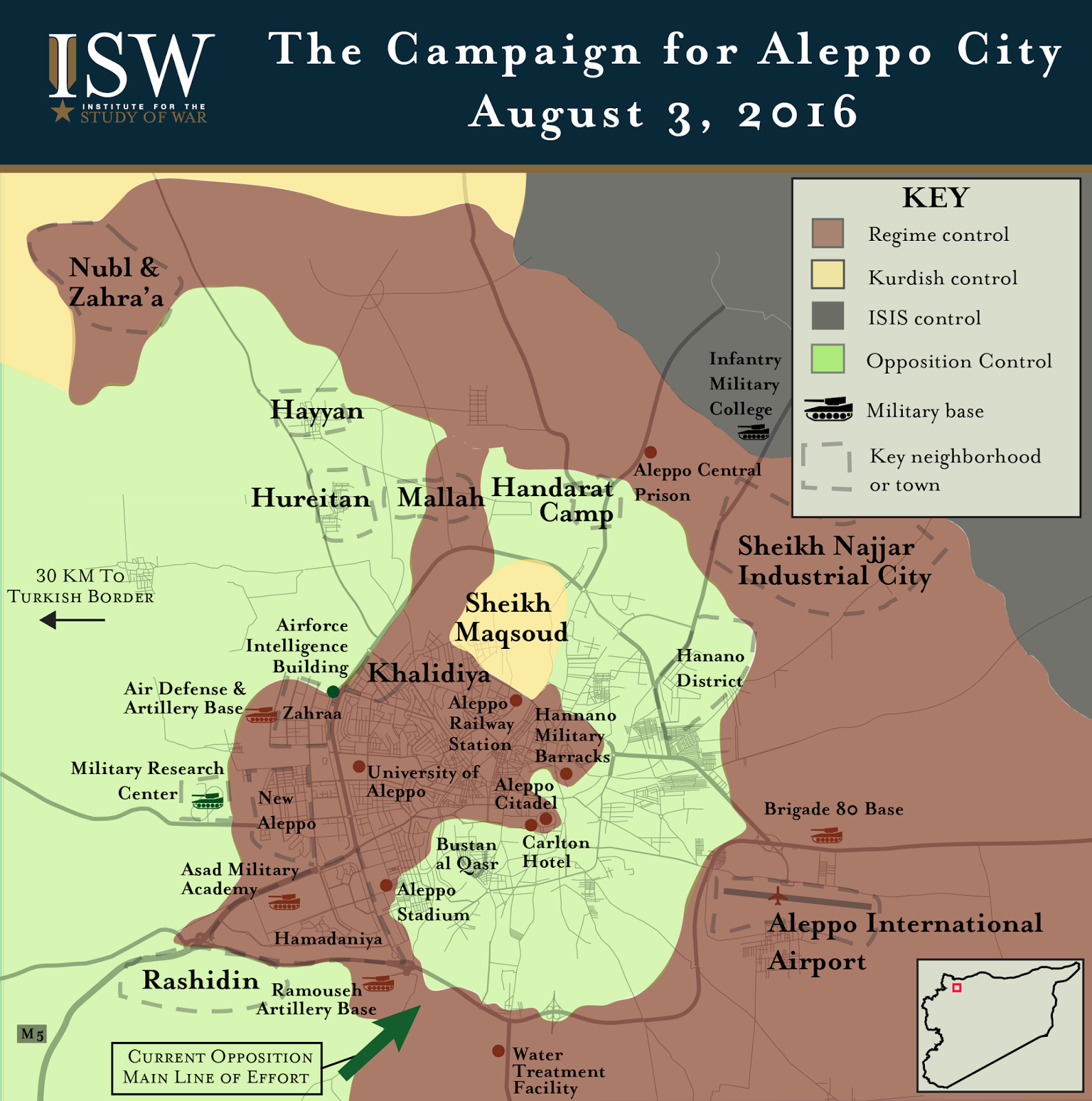 ISW Blog: Opposition Forces Launch Offensive to Break the Siege of Aleppo ISW Blog: Opposition Forces Launch Offensive to Break the Siege of Aleppo