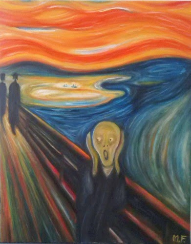  Lukisan  Scream  GAMBAR LUKISAN 