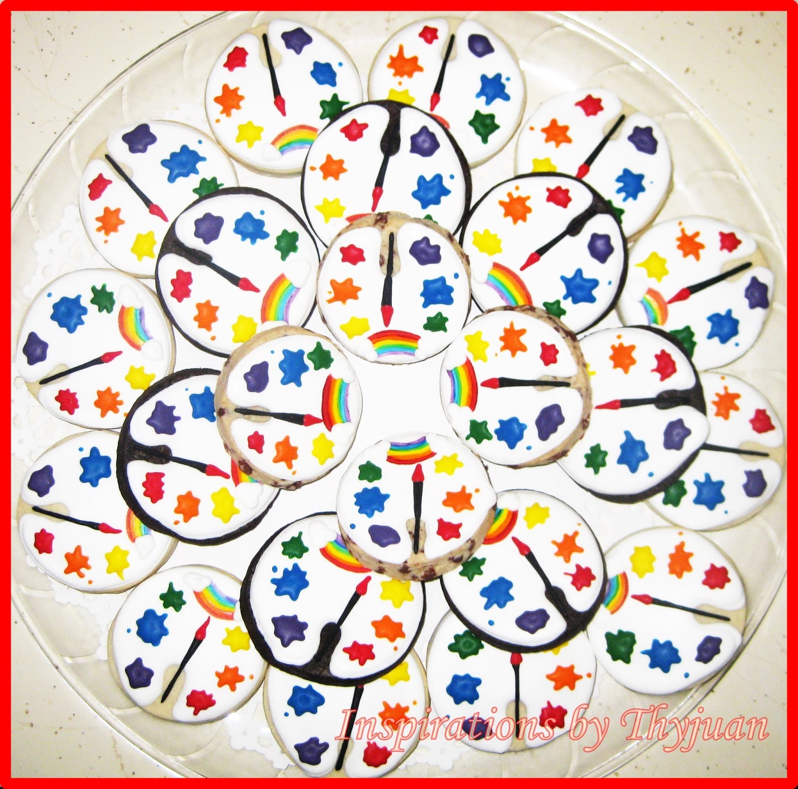Inspirations by Thyjuan LLC. Painter's Palette Cookies