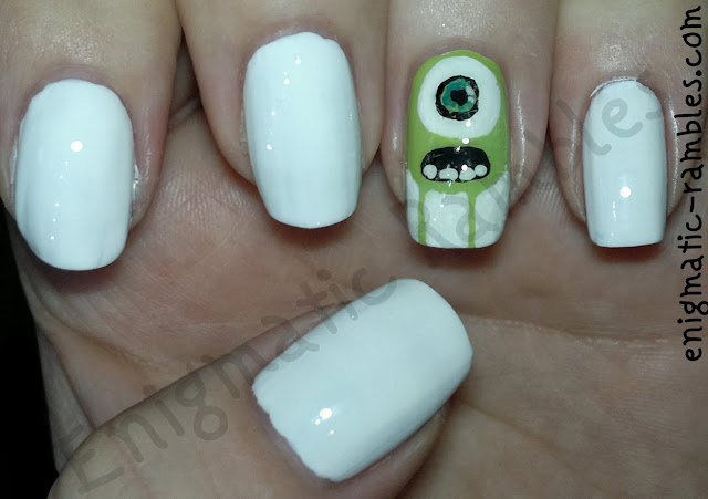 freehand-halloween-monsters-inc-mike-nails-nail-art