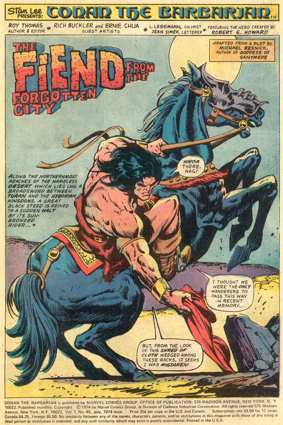 Read online Conan the Barbarian (1970) comic -  Issue #40 - 2