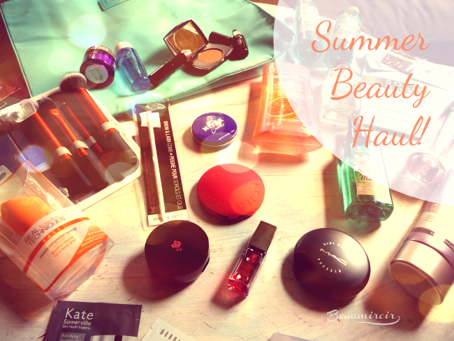 A summer beauty haul with makeup, brushes and body products!