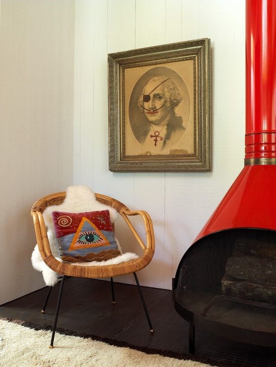 Retro A-Go-Go Boho - Malm "cone" fireplace www.BoHoHome.com @bohosusan