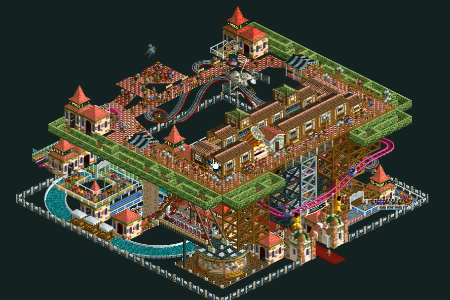 (스압주의) 롤러코스터 타이쿤 장인 - 킹무성