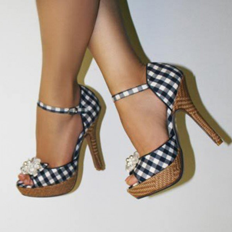 Black Buckle Wedge Shoes Black Buckle Wedge Shoes