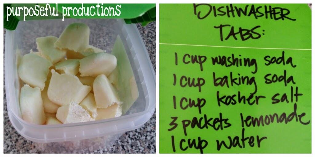 Purposeful Productions DIY Dishwasher Tabs