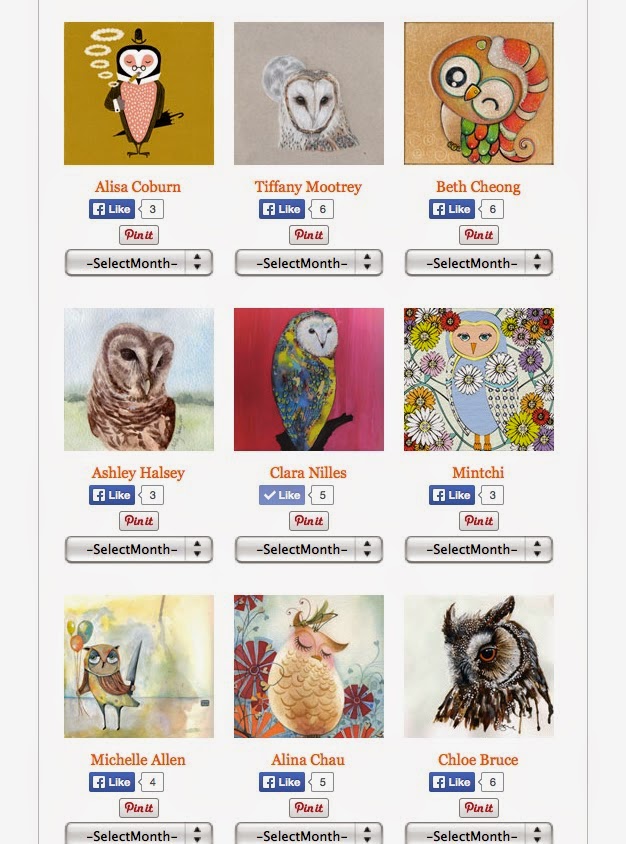 FREE Owl LOvers 2015 Calendar