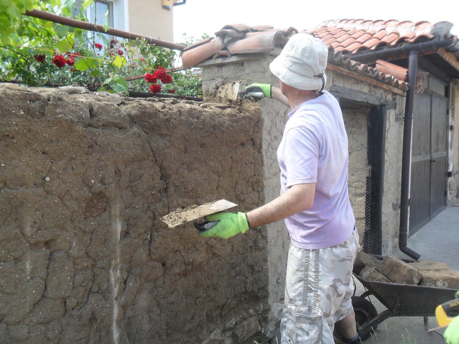 Annie's Journal Building our Mud Wall