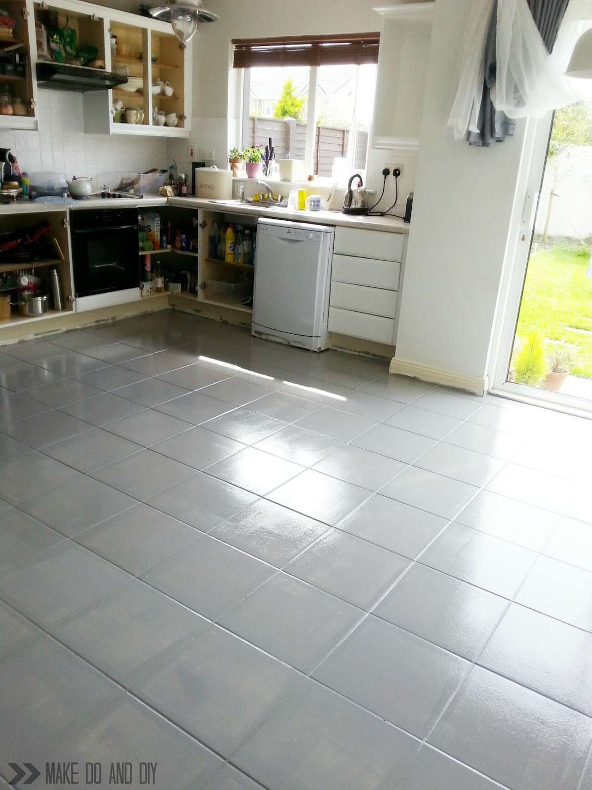 Painted Tile Floor No Really Make Do And DIY