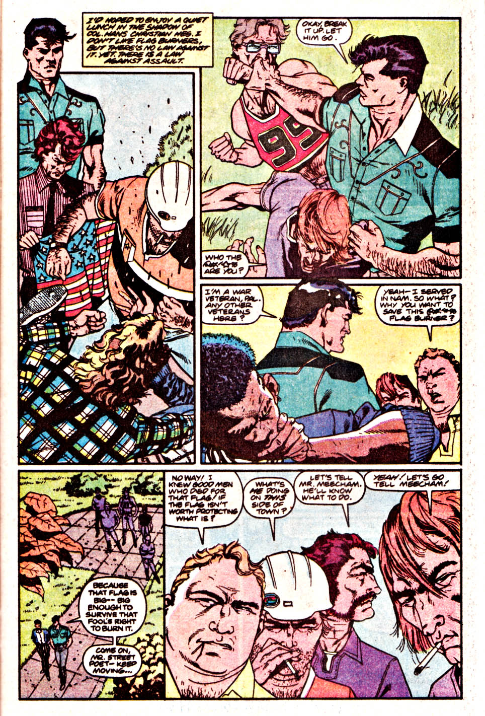 Read online The Punisher (1987) comic -  Issue #44 - Flag Burner - 4